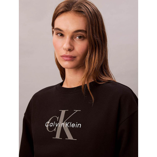 Calvin Klein Γυναικείο φούτερ Relaxed Monogram Sweatshirt